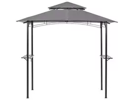 Sodo pavėsinė NARO metalinė 240 cm 148 cm pilka