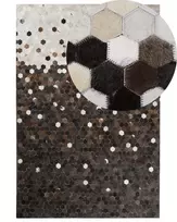 Kilimas EYIM rudas 160 x 230 cm iš natūralios odos