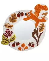 Sieninis veidrodis BORITI 51 cm 40 cm medvilnė baltas