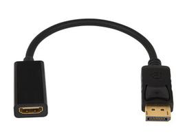 Jungtys // Different Audio, Video, Data connection plug and sockets // 92-156# Przejściehdmi gniazdo hdmi-wtyk display port 0,2m