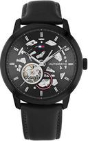Laikrodis TOMMY HILFIGER 1710659. Automatinis, Juoda Spalv. Vyriški.
