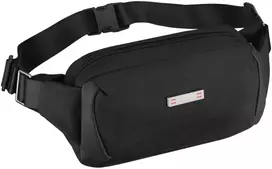 Peterson vyriška maža juosmens ir per petį nešiojama rankinė (crossbody), juoda