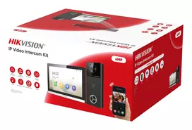 Hikvision DS-KIS610-P vaizdo telefonspynės sistema 17,8 cm (7") Juoda