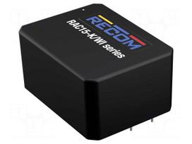 Converter: AC/DC | 15W | 18÷264VAC | Usup: 18÷375VDC | Uout: 12VDC | 83%