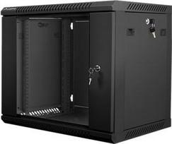 Lanberg | Rack cabinet 19" wall-mount 9U/600x450 (flat pack) | WF01-6409-10B | Black WF01-6409-10B | 5901969403091