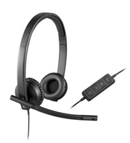 Logitech H570e Stereo UC Laidinės ausinės USB-A, Juoda | 981-000575