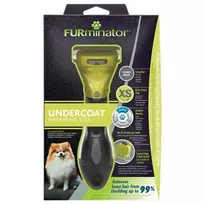 Furminatorius Undercoat deShedding Toy Dog ilgaplaukiams šunims, XS