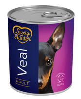 LOVELY HUNTER ADULT VEAL KONSERVUOTAS PAŠARAS ŠUNIMS 800g