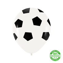 Lateksinis balionas „Futbolas“ 30 cm – futbolo temos balionas gimtadieniui