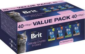 Brit Premium by Nature Value pack Sterilised Box - wet cat food - 40x100g
