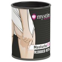 Mystim - masturbatorius vyrams - briaunuotas paviršius - baltas