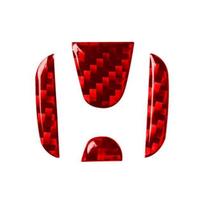 Automobilio salono automobilio vairo logotipas anglies pluošto lipdukas Apsauginė dekoracija Civic dio crv tinka CR-V Accord Odyssey raudona