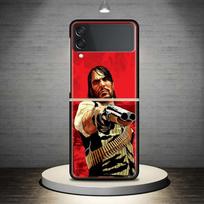„Red Dead Redemption 2“, skirta „Samsung Galaxy Z Flip 4 3 5G“ telefono dėklas, juodas kietas viršelis „ZFlip 4 3 Luxury“ smūgiams atsparus buferis Coque Samsung Z Flip 3