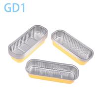 10 vnt. Mini keptuvės su dangteliais/be 6,8 Oz stačiakampės aliuminio folijos kepimo skardos Daugkartinio naudojimo mini duonos indai Muffin formelės white