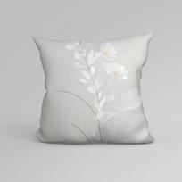 Chinese Flower and Bird Print Cushion Cover Bedside Sofa Decorative Pillow Cover Chinese Flower Pattern Pillow Cover 30x30cm smėlis