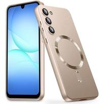Protective Case - BOOLING - for Samsung Galaxy A17 4G/5G - Shockproof Silicone with Golden Magnetic Ring auksas