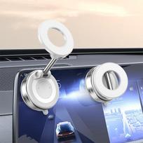 Magnetic Dashboard Phone Holder: 360° Rotating Car Mount for MagSafe Devices