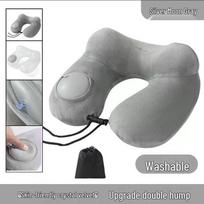 Inflatable U-Shaped Travel Pillow for Neck Support