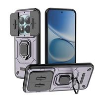 Armor Funda for POCO M8 / M8 Pro 5G Case Slide Camera Ring Stand Protection Back Cover Shockproof Capa for POCO M8 Pro šviesiai violetinė spalva