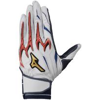 MIZUNO Direct Store Exclusive Mizuno Baseball Silicon Power Arc DI Both 1EJEA838 26cm Batting (Mizuno) [Mizuno / Pro] [For Hands] Gray/Red