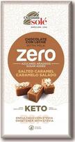 Pieninis šokoladas be pridėto cukraus, sūrus karamelinis skonis su stevija, KETO, 100 g