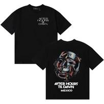 Rapper The Weeknd After Hours Til Dawn Mexico Tour Tide Summer Cotton T Shirts Loose Oneck Short Sleeve S