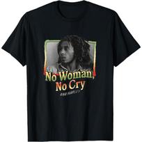 Bob Marley No Woman No Cry Ringer T-Shirt No Woman No Cry Shirt Gift For Fans Unisex T-Shirt S juoda