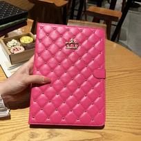 Crown Style Tablet Case for IPad Air Pro 2025 MINI 3 4 5 6 7 8 9 10th 11th Generation Case 10.5 10.9 10.2 11 Inch Stand Cover ipad MINI 6th 7th raudona