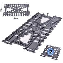 KAZI High-Tech Creative City Train Station Rail Tracks Power Function Building Blocks Bricks DIY kid Trains Toys Children gifts