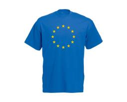 Euro Flag Stars Eu Europe Union Royal T-Shirt HOT ITEM M blue