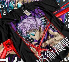 Gojo Satoru T-Shirt Jujutsu Kaisen Yuji Anime Sweater Hoodie Shirt Soft Tee XL