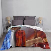 Landscape Don Heaven Or Hell Blanket Super Soft Warm Light Thin Rap March 13 Carding Album Cover Toliver Rap Us Or Size: 75*100cm, Weight: 230 GSM