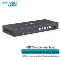 MT-VIKI Seamless 4K HDMI Switch 4-In-1 Out with Audio Extractor