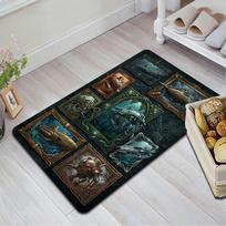 Steampunk Submarine Collection Pattern Rug Floor Mat for Living Room or Bedroom Soft and Comfortable Carpet a Gift for Birthday and Holiday. 40x60cm( 15x23in ) įvairiaspalvis