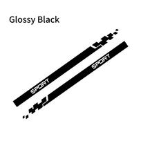 2pcs Car Stickers Auto Vinyl Film Wrap Both Side Stripes Decoration Styling Decal Automobiles Sports Tuning DIY Decal Sticker juoda