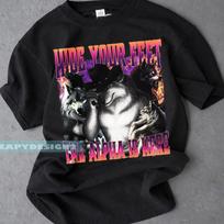 Hide Your Feet The Alpha Is Here Wolf Shirt, Wolf Graphic Tee, Animal Lover Gift L