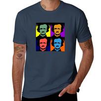 Edgar Allen Poe Pop Art Tshirt Casual Street Style Short Sleeve Tee S
