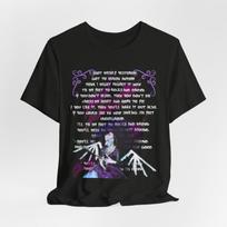 Grimes lyrics Tee| You'll miss me when i'm not around Grimes Unisex Bella and Canvas Tee M