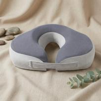 Massage Face Cradle Pillow Memory Foam down Supportive Headrest for Estheticians, Beauty pilka spalva