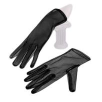 Mesh Wedding Mesh Gloves Solid Color Short Veil Gloves Fashion Bridal Gloves  Wedding Ceremony juoda