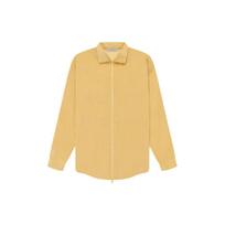 Fear Of God Essentials SS23 Corduroy Shirt Jacket Light Tuscan Solid Color Zippered Plush Collar Shirt American Heavyweight Jacket FOG-SS23-043 S