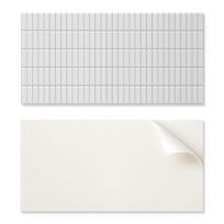 Self-Adhesive Vinyl Tile Cladding Smooth, Rectangular Mosaic 10X40X20 Cm