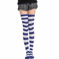 Over Knee 1Pair Overknee Thigh High Socks Cute Cosplay Stockings Popular Cotton Sweet Long Girls High Quanlity Women Striped  beads 10