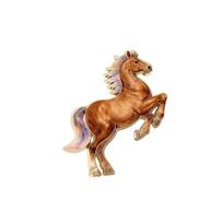 1/4Pcs Cute Cartoon Pony Metal Brooches Zodiac Horse Badge Pins Clothing Backpack Accessories For Women Men  Year Gift