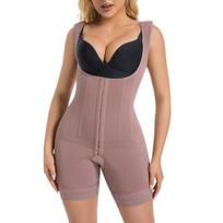 Aukšto liemens modeliuojantis apatinis trikotažas Bodysuit su atsegamu tarpkoju, priekiniu užsegimu, tvirtu pilvo kontrole, klubų pakėlimu, kvėpuojantis, po gimdymo, kasdienis M
