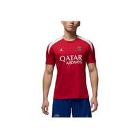 Jordan Paris Saint-Germain Strike Air Dri-FIT Madingi Patogūs Universalūs Trumpomis Rankovėmis Futbolo Marškinėliai Vyriški viršutiniai drabužiai Raudoni HJ3389-660 S