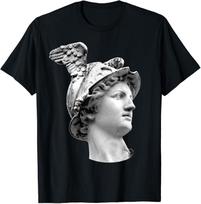 NEW Limited Funny Hermes Mercury Statue Mythology Ancient God T-Shirt Size S-5XL M