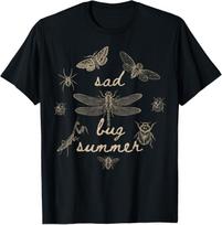 Sad Bug Summer Vintage Entomology Nature Lover T-Shirt XXXXL