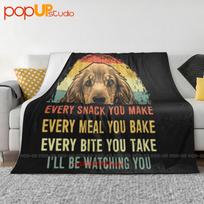 Cocker Spaniel Every Snack You Make Every Meal You Bake Every Bite You Take Blanket Quilt Winter Sofa Cover Bed Covers Size: 75*100cm, Weight: 230 GSM