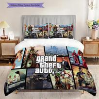 Vibrant Urban Life Adventure Bedding (1 * duvet cover + 2 * pillowcase, without core) 2D Flat Bedding set Soft and comfortable 135x200cm